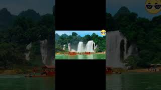 I was impressed by the Detian Waterfall on the China Vietnam border [upl. by Sindee]