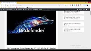 BitDefender Total Security 2019 2301672 Serial Key  Crack [upl. by Cilka]