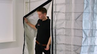 FireMaster Concertina Egress Fire Curtain Product Video [upl. by Jason503]