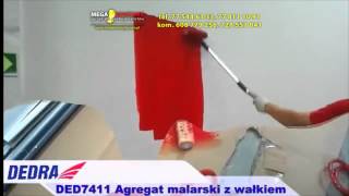 DEDRA Agregat malarski z wałkiem DED7411 [upl. by Tomaso548]