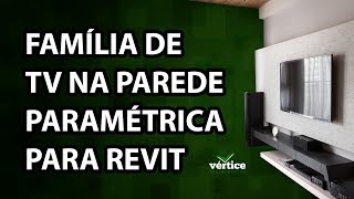 Família de TV na parede paramétrtica para REVIT [upl. by Maurizio]