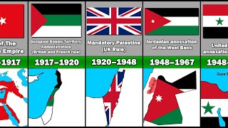 Evolution of Palestines Territory and Flag [upl. by Buna482]