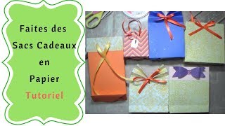 Comment faire des Sacs Cadeaux en Papier Tutoriel [upl. by Akeirahs978]