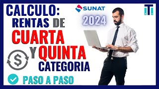 🛑Como calcular la renta de cuarta y quinta categoría 2023  Declaración Anual 2023 [upl. by Aeila]