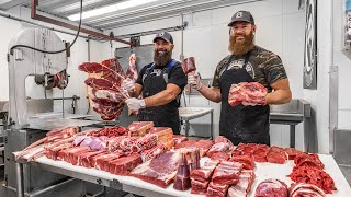 How to Butcher a Bison  ENTIRE BREAKDOWN  The Bearded Butchers [upl. by Dray]