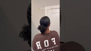 love a good sleek bun 🤭 curlyhair longhair naturalhair hairstyle easyhairstyle curls coils [upl. by Mata454]