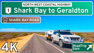 Shark Bay to Geraldton hyperlapse  Western Australia  🇦🇺 4K  Relaxing Music  POV [upl. by Khanna]