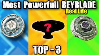 TOP 3  Most powerful beyblades in REAL LIFE  metal beyblades [upl. by Madelaine411]