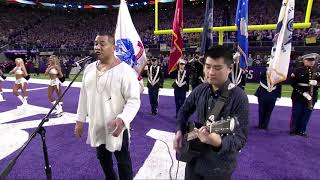 Esera TuaoloDavid Feily  National Anthem  MNF  122319 [upl. by Hermes]