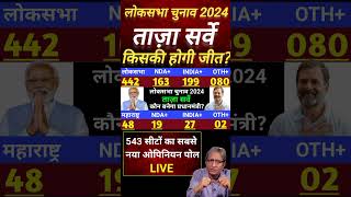 543 Loksabha Seats Opinion Poll 2024  Rahul Gandhi Vs Modi  NDA INDIA  BJP  INC Who will win555 [upl. by Milissa]