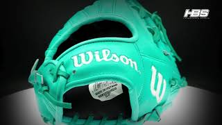 Wilson A2000 1786 quotMahiquot 115quot Infield Baseball Glove TealWhite  Headbanger Sports Exclusive [upl. by Elkin]