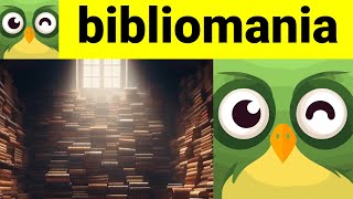 How to Pronounce Bibliomania in American amp British English  Meaning Definition amp Examples [upl. by Shalne]