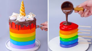 How to Create Stunning Colorful Cakes  Rainbow Cake Decorating Ideas to Impress Your Lover [upl. by Asinla]