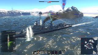 FletcherClass Destroyer USS Cowell DD547 War Thunder Naval Ships [upl. by Jayson100]