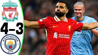 Liverpool vs Manchester City 43  All Goals and Highlights  2024 🔥 SALAH [upl. by Standice835]