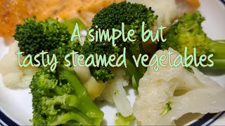 Simple but tasty steamed broccoli amp cauliflower [upl. by Erodasi]