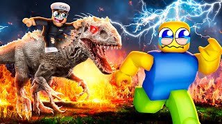 INDOMINUS REX EATS EVERYONE IN ROBLOX [upl. by Hoehne971]