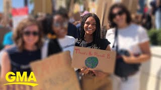 Climate Heroes Green Girl Leah brings inclusivity to environmental activism  GMA3 [upl. by Ayouqat]