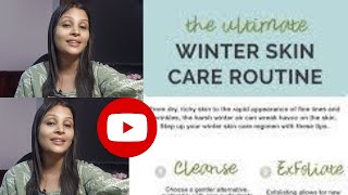 Winter Skincare Routine Tips for Glowing Healthy Skin [upl. by Ioves]