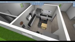 Home Design 3D Speed Design  Kitchen [upl. by Hgielsel]