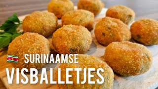 🇸🇷 Surinaamse visballetjes recept snackSurinaamse fishballs recipe [upl. by Ilene]