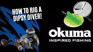 How to Rig a Dipsy Diver Set Up Okuma 354DLX Combo [upl. by Crispin]