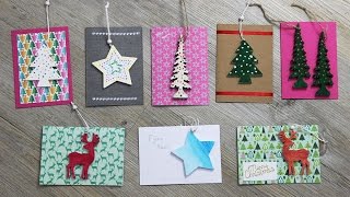 DIY 8 Kerstkaarten met een cadeautje [upl. by Monahan]