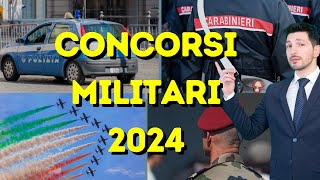 Prossimi CONCORSI MILITARI 2024🚀 [upl. by Ute]