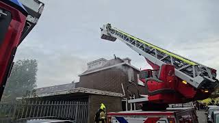 Slaapkamer in brand Betje Wolffstraat Dordrecht [upl. by Anirdua]