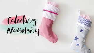 Como hacer CALCETINES DE NAVIDAD 🎄fácil y SIN COSER patron GRATIS  DIY  Lorena Gil [upl. by Coombs]