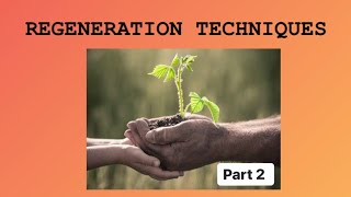 Micro propagation  Organogenesis and Somatic Embryo genesis  part 2   Notes for Biotechnology [upl. by Jasik]