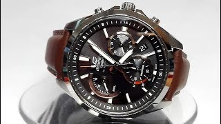 Casio Edifice EFSS530L5A Solar powered Sapphire watch video 2018 [upl. by Ellora]