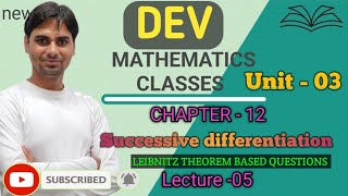 LEIBNITZ THEOREM BASED On QUESTIONSbcastudents differentialcalculusbsc1styear [upl. by Bodi]