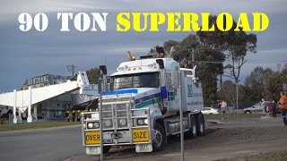 90 METRES LONG  ODLS Superload Australian oversize heavy hauler trucks [upl. by Eseekram591]