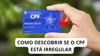 COMO SABER SE O SEU CPF ESTÃ EM SITUAÃ‡ÃƒO REGULAR ATUALIZADO 2025 [upl. by Venuti128]