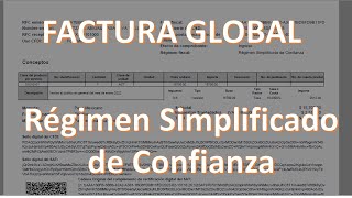 Facturación RESICO en mis cuentas ejemplo de FACTURA GLOBAL como corregir régimen en facturas [upl. by Ydnarb239]