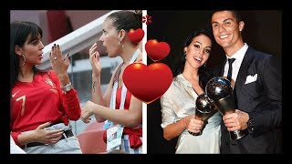 Coupe du monde 2018  Cristiano Ronaldo fiancé  Georgina Rodriguez exhibe sa bague scintillante [upl. by Rohpotsirhc]