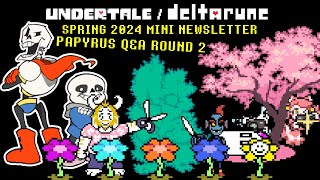 Some Flowery Chapter 4 Updates  UndertaleDeltarune SPRING Mini Newsletter [upl. by Ynaiffit]