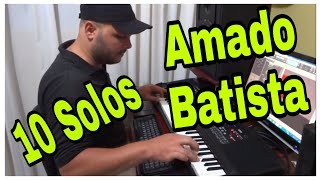 10 SOLOS DE AMADO BATISTA NO TECLADO KORG MICROARRANGER POR EMMANUEL SAMPAIO [upl. by Airel]