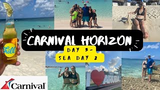 Carnival Horizon 8Day Cruise  Day 4 Aruba Eagle Beach 101822 Snorkeling [upl. by Blinny258]