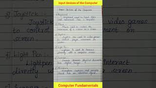 Input Devices of ComputerInput and Output DevicesComputer Fundamentals [upl. by Ened]