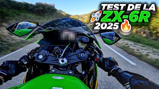 TEST DE LA ZX6R 2025 🔥🚀 UNE DINGUERIE [upl. by Dannye]