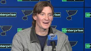 Full Press Conference Jay Bouwmeester talks about cardiac episode future in hockey [upl. by Yekcim]