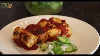 Recette de Gratin de choux farcis à la sauce tomate  750g [upl. by Aida]