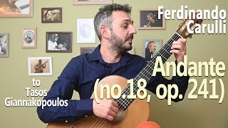 33 Andante by Ferdinando Carulli no18 op241 [upl. by Yenruoc]