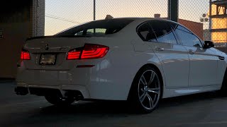 F10 M5 Cold Start and revs Stock [upl. by Blackman307]