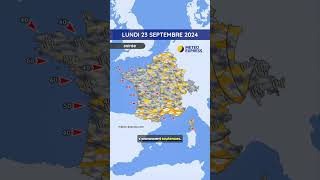 Météo du Lundi 23 au Mercredi 25 Septembre 2024 [upl. by Imogen708]