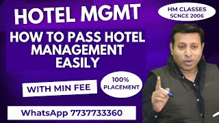 How to Pass Hotel Management Easily [upl. by Saile]