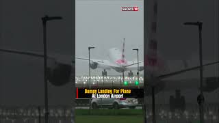 Watch Storm Gerrit In UK Forces Airplane To Have A Bumpy Landing At Heaththrow Airport  N18S [upl. by Misak]