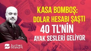 Kasa bomboş O dolar hesabı hiç öyle değil 40 TLnin ayak sesleri geliyor  Turhan Bozkurt [upl. by Bolten]